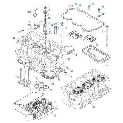 PACK OF 2 PAI EGK-3929 MACK 554GB115 VALVE COVER SEAL (SILICONE RUBBER) (USA)