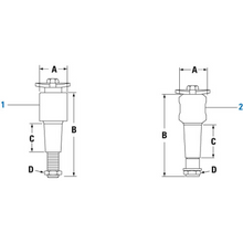 Load image into Gallery viewer, PAI EM47460 MACK 4000-44697 TORQUE ROD BUSHING (TAPPERED STUD)