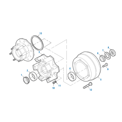PACK OF 5 PAI HSS-5800 MACK 18AX424 WHEEL STUD (3/4"-16 X 3-3/8" L) (LH) (USA)