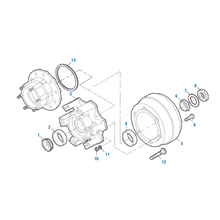 Load image into Gallery viewer, PACK OF 5 PAI HSS-5800 MACK 18AX424 WHEEL STUD (3/4&quot;-16 X 3-3/8&quot; L) (LH) (USA)