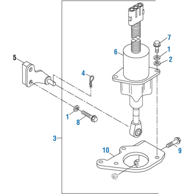PAI 180250 CUMMINS 3965494 SOLENOID BRACKET (6B / 6C8.3 / ISC / ISL) (USA)