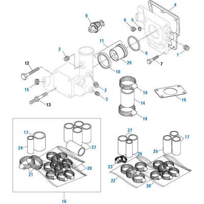 PACK OF 5 PAI 131474 CUMMINS 3893692 SUPPORT GASKET (L10 / M11 / ISM)