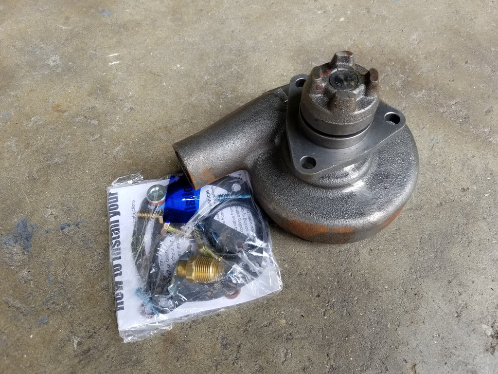 A23506723 AFTERMARKET FRESH WATER PUMP ASSY. (L.H., STD CAPACITY) FOR DETROIT DIESEL IL71 A & B MODEL NON-TURBO ENGINES FROM WOODLINE PARTS