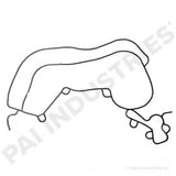 PACK OF 2 PAI 431260 NAVISTAR 1818717C4 MOLDED GASKET (FRONT COVER)