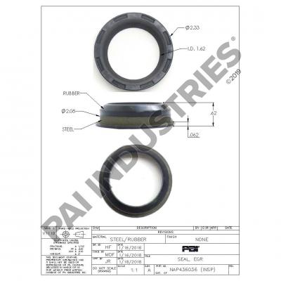 PAI 436036 NAVISTAR 1882684C1 EGR SEAL (DT466E HEUI / DT570) (USA)