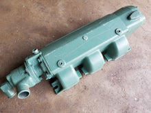 Load image into Gallery viewer, 5145201-AL GENUINE NEW WATER-COOLED EXHAUST MANIFOLD FOR DETROIT DIESEL 353, 6V53 ENGINES (5145201, 23501805), WITH OUTLET FLANGE AND THERMOSTAT HOUSING (L.B.) FROM WOODLINE PARTS