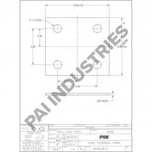 Charger l&#39;image dans la galerie, PAI 803815 MACK N/A TRUNNION BRACKET SPACER PLATE SHIM (0.250 IN)