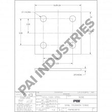 Load image into Gallery viewer, PAI 803816 MACK M62338 TRUNNION BRACKET SPACER PLATE SHIM (0.375 IN)