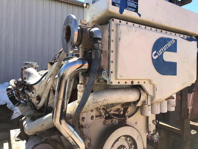 CUMMINS KTA38 M2 MARINE ENGINES, EXCHANGE COOLED, GOOD RUNNER