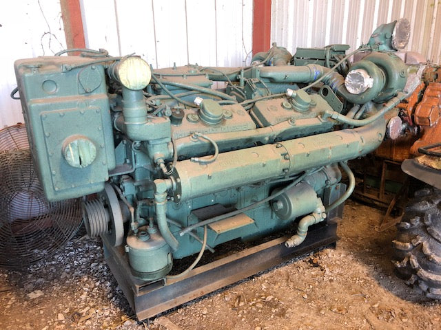 DETROIT DIESEL 12V92TAB MARINE ENGINE, DUAL BYPASS, GOOD RUNNER / OUTRIGHT