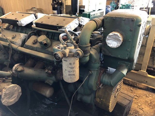 DETROIT DIESEL 16V92 MARINE ENGINE, KEEL COOLED, GOOD RUNNER / OUTRIGHT