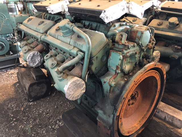 DETROIT DIESEL 16V92 MARINE ENGINE, KEEL COOLED, GOOD RUNNER / OUTRIGHT