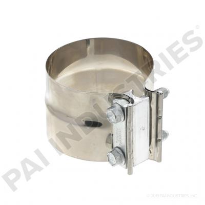 PACK OF 10 PAI ECL-1939 MACK 11ME229P5 EXHAUST CLAMP (4.00") (PREFORMED) (STAINLESS)