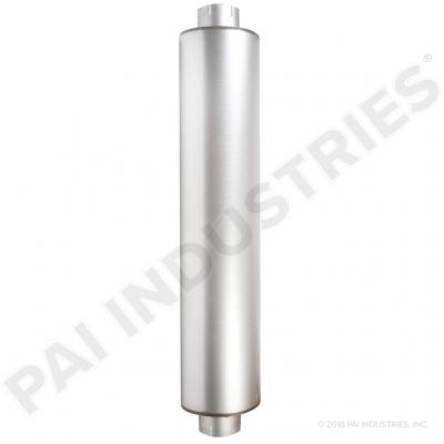 PAI EEM-1865 MACK 5839-86682M MUFFLER (10.00" ROUND) (5.00" INLET / OUTLET)