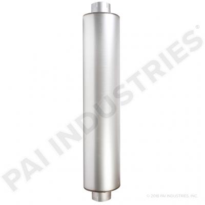 PAI EEM-1865 MACK 5839-86682M MUFFLER (10.00" ROUND) (5.00" INLET / OUTLET)