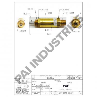PACK OF 4 PAI EF57580 FULLER 5966 STUD (5/8"-11 X 5/8"-18 X 2-7/16" L) (USA)