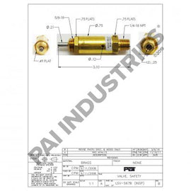 PACK OF 4 PAI EF57580 FULLER 5966 STUD (5/8