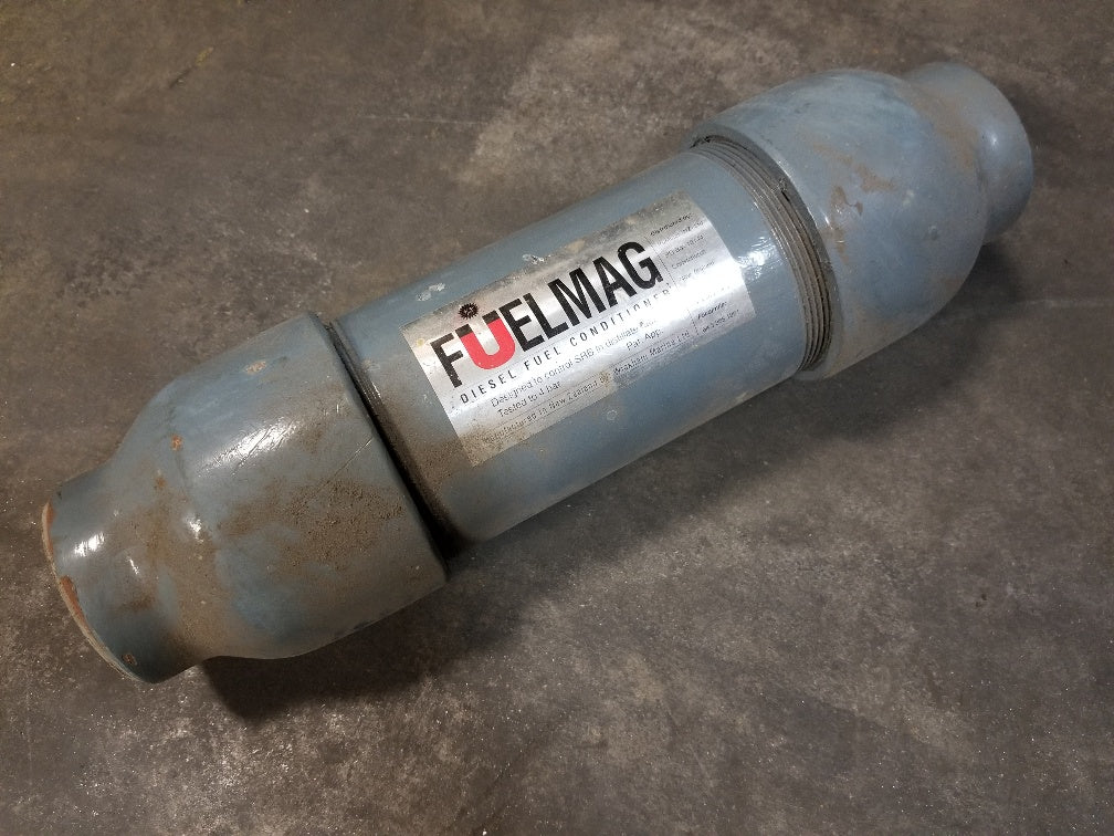 FUELMAG UNKNOWN 2.25" (?) DIESEL FUEL MAGNETIC CONDITIONER (COMPARE TO ALGAEX LG-X)
