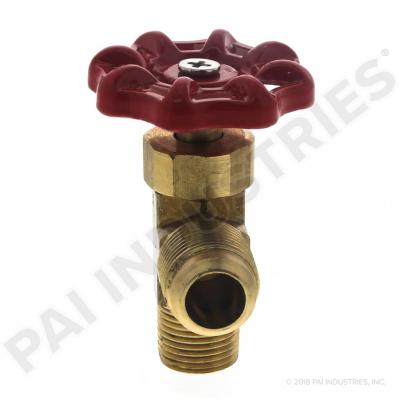 PAI MTV-4222 MACK 20QE1184 MANUAL FUEL VALVE (1/2" TUBE X 3/8" PIPE)