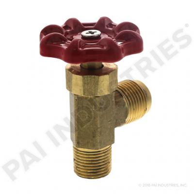 PAI MTV-4222 MACK 20QE1184 MANUAL FUEL VALVE (1/2" TUBE X 3/8" PIPE)