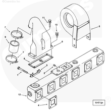 Cargar imagen en el visor de la galería, 3036088 RECONDITIONED EXHAUST MANIFOLD FOR CUMMINS K19 ENGINES (3019579, 3078024)